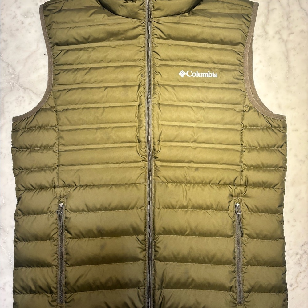Columbia Olive Puffer Vest